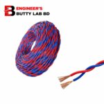1 Yard Twisted Electrical Flexible Wire - Red & Blue