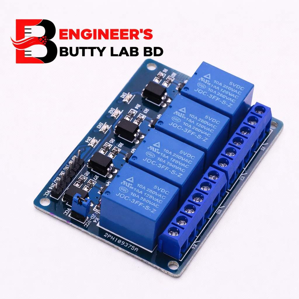 12V 4 Channel Relay Module – Engineers Butty Lab BD | Robotics Project ...