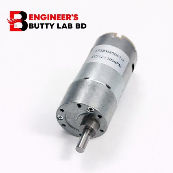 12V DC 200 RPM High Torque Gear Motor