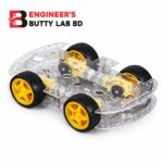 4 Wheel Robot Chassis Kit Smart Car with BO Motor Acrylic