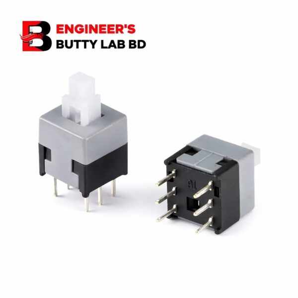 6 Pin DPDT Self-Locking Telephone Switch