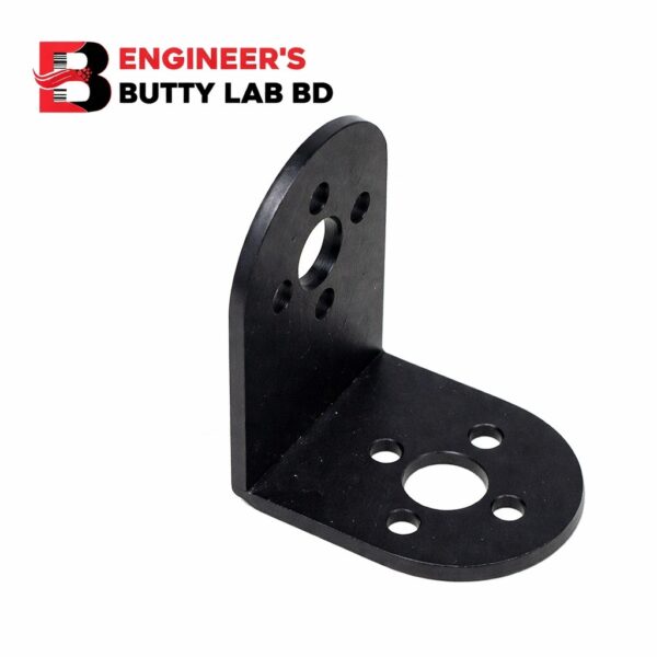 Black Metal L-Shaped Beam Bracket for Robot Arm/Servo/Robot Humanoid