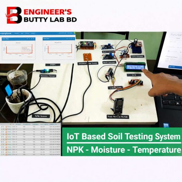 IoT Based Smart Soil Test and Data Transmission to ThingSpeak & MySQL Database