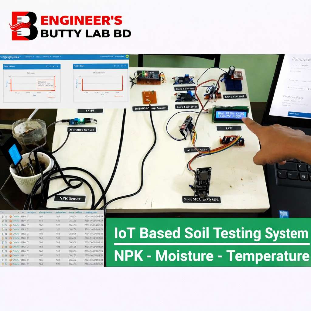 IoT-Based-Smart-Soil-Test-and-Data-Transmission-to-ThingSpeak-&-MySQL-Database IoT Based Smart Soil Test and Data Transmission to ThingSpeak & MySQL Database