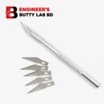 Metal Scalpel Hobby Cutter: Engraving Crafting Tool (6 Blades)