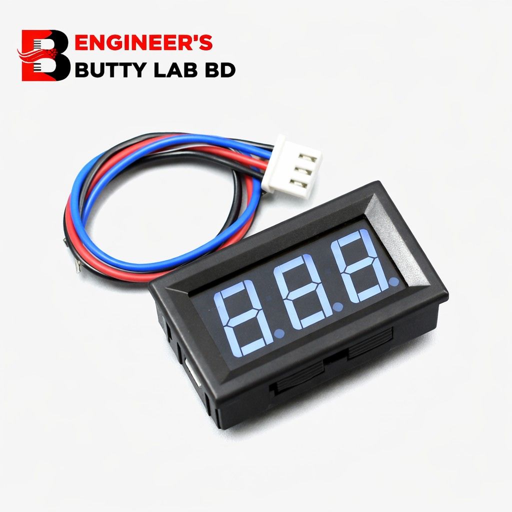 Mini-Digital-Voltmeter-DC-3-30V-3-Digits-0.56_-3-Wire-LED-Panel-Blue Mini Digital Voltmeter DC 3-30V 3 Digits 0.56" 3 Wire LED Panel Blue