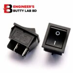 On Off Switch 4 pin 2 position Rocker switch 16A 250V Black