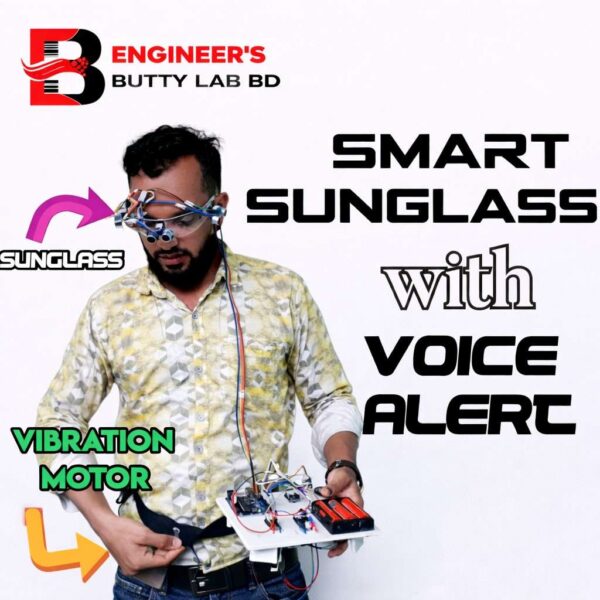 Smart Sun-glass For Blind Person With Voice and Vibration Alert