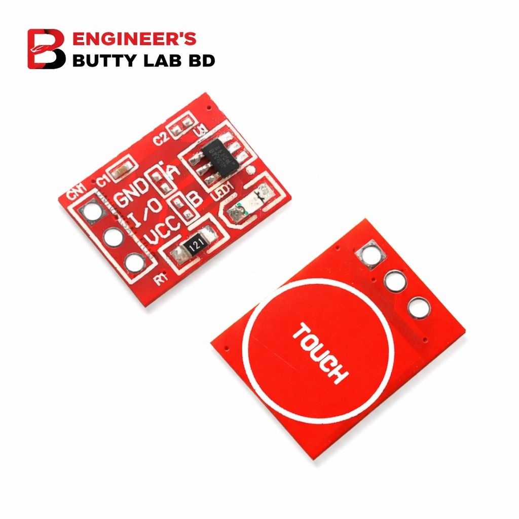Red Touch Sensor Module TTP223 Touch Switch Sensor Module Capacitive Digital Sensor – Engineers ...
