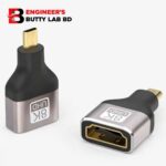Tobo 8K Micro HDMI to HDMI Adapter 2.1 - Male to Female Extension for Raspberry Pi 4/5, Camera, Laptop, Ultra HD, 3D (Pack of 2) TD-953H