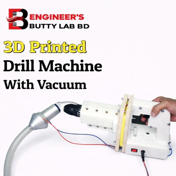 Vibration Reducing 3D Printed Hand Drill Machine with Vacuum Cleaner